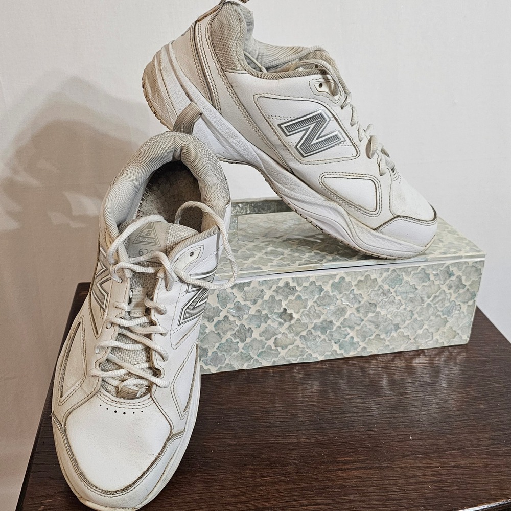 New Balance 626v2 Industrial White Leather Slip Resistant Shoes WID626W2 10.5